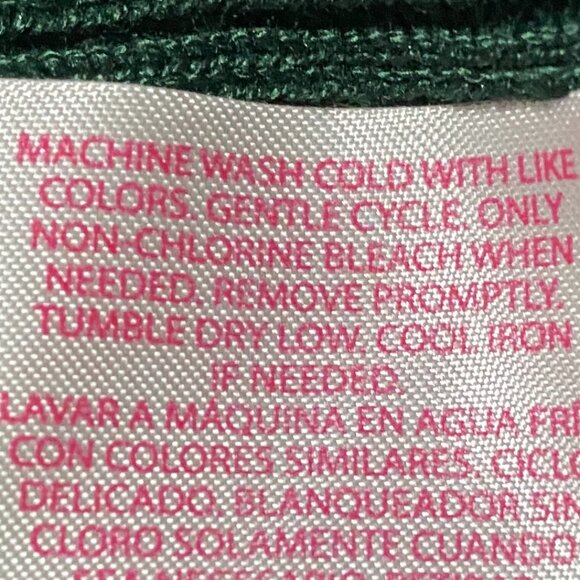 No Boundaries, forest green sweater w/green sheer decorated sleeves, size *L/XL - Picture 10 of 10